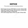 Kugel Front Left Wheel Bearing Hub Assembly For Dodge Dakota Durango 70-515008
